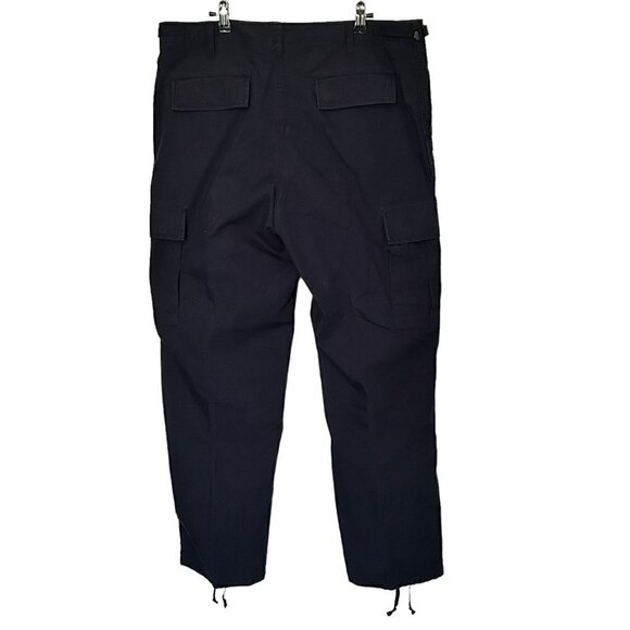 Cargo Pants Navy Blue adjustable cuff button pockets / fly, Size in description - Picture 4 of 7